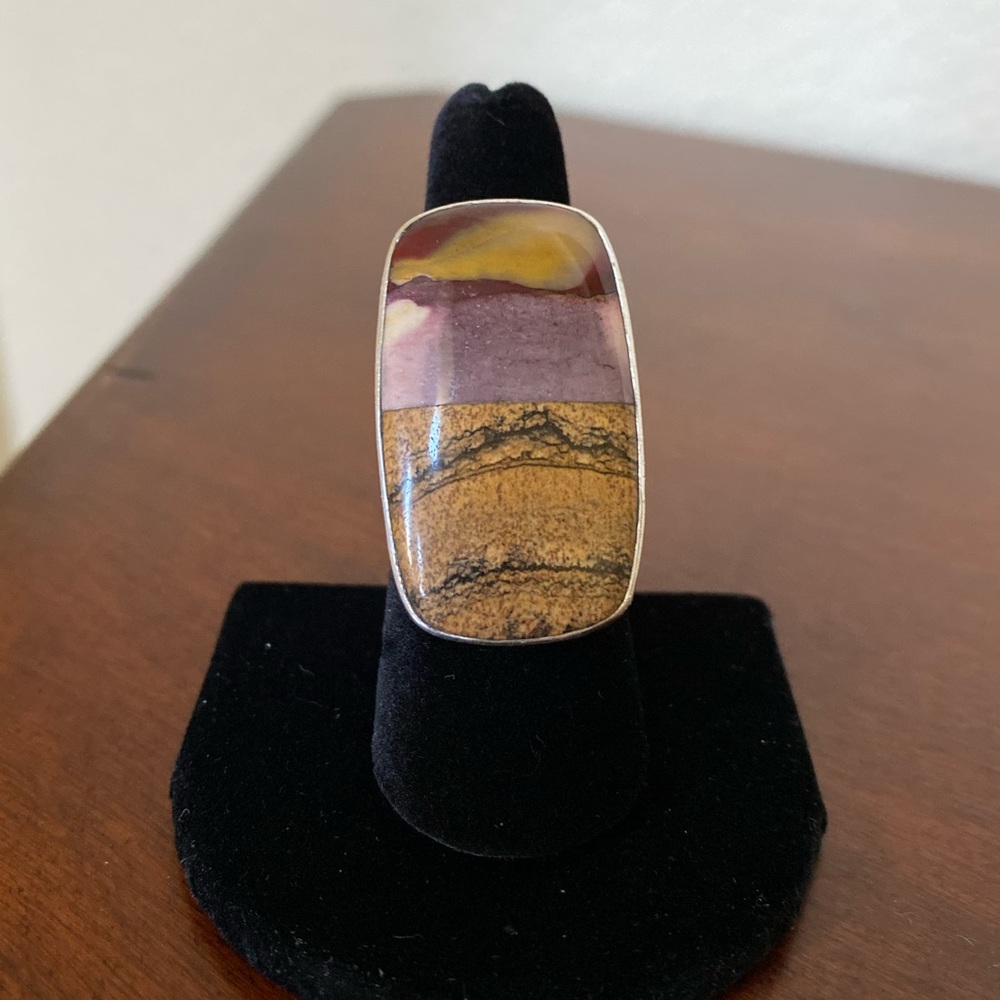 Sterling Silver Multi-Stone Ring - image 1